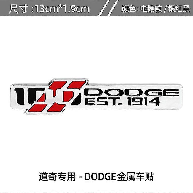 3D ملصقات السيارات المعدنية صائق لدودج شعار 4x4 شعار شاحن تشالنجر رام كارافان دورانجو SRT سيارة الجبهة مصبغة شعار