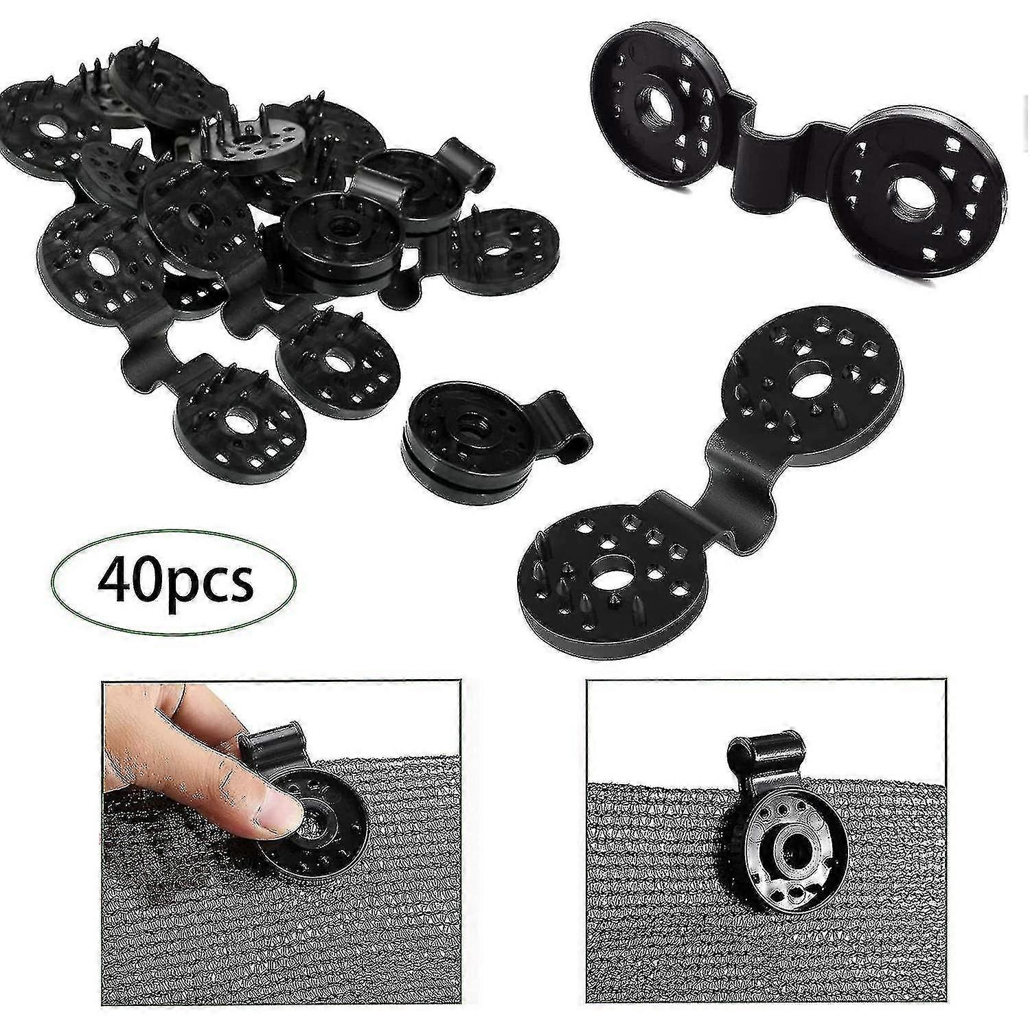 Sun Net Clips, 40 Stück Verbergen und Schattieren Netzclips Befestigung Clips, Clip Wit