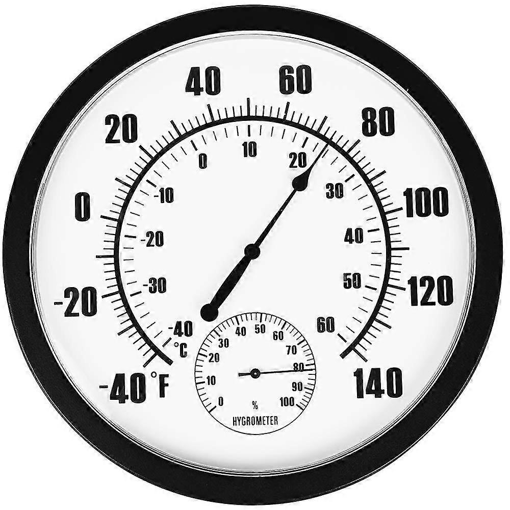 Termómetro Interior Exterior 10" Patio Pared Termómetro e Higrómetro