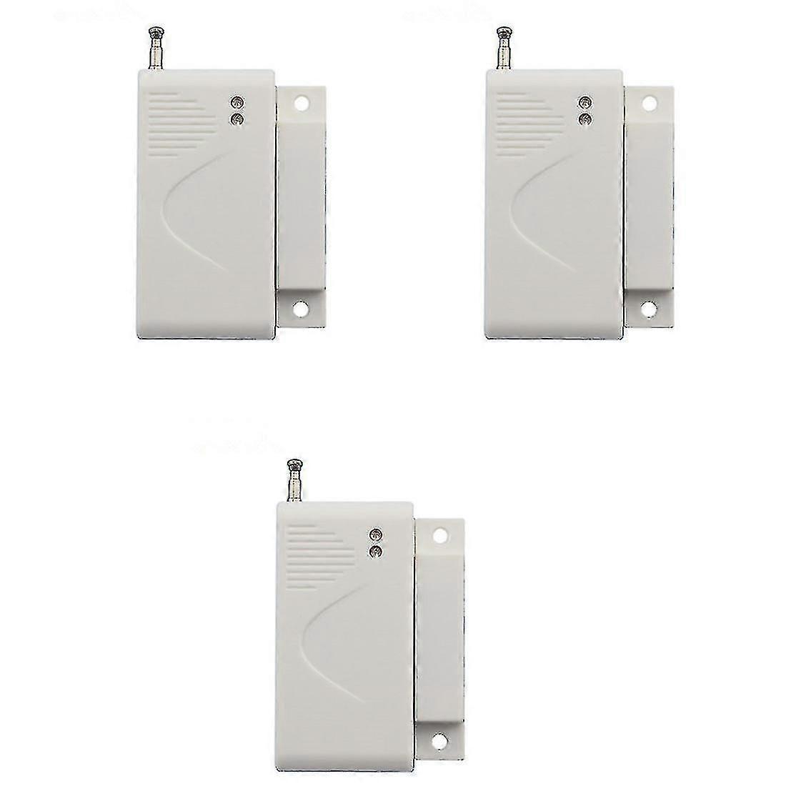 3pcs 433mhz Wireless Door Sensor Door Magnetic Contact Detector Door Sensor Security Alarm Window S