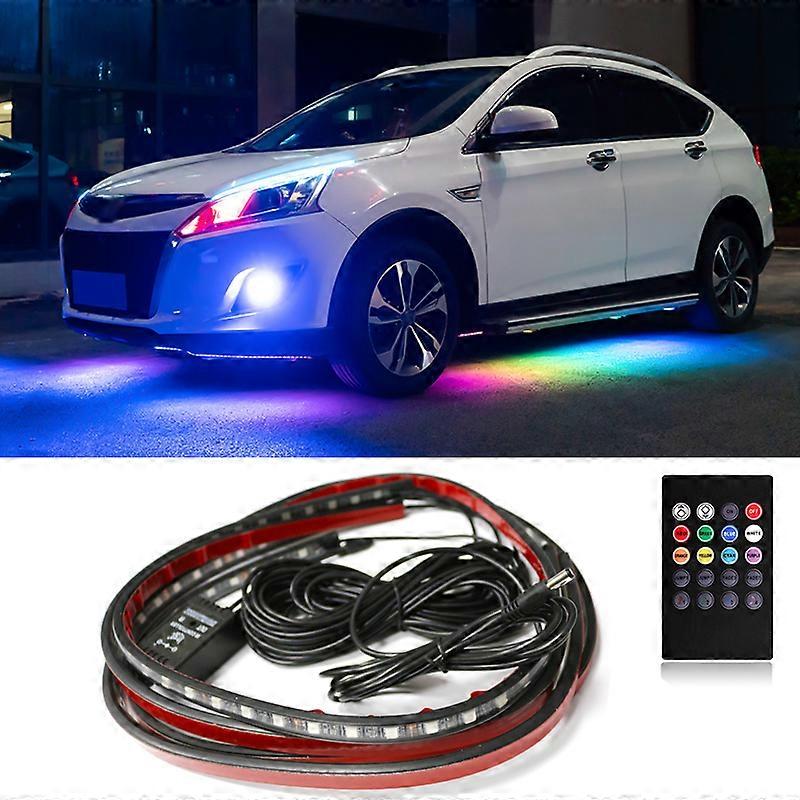 4 قطع شريط LED Fleksibel APP من بعد باجيان باوا توبوه / كونترول أبليكاسي مصباح نيون RGB وارنا ميمبي مصباح