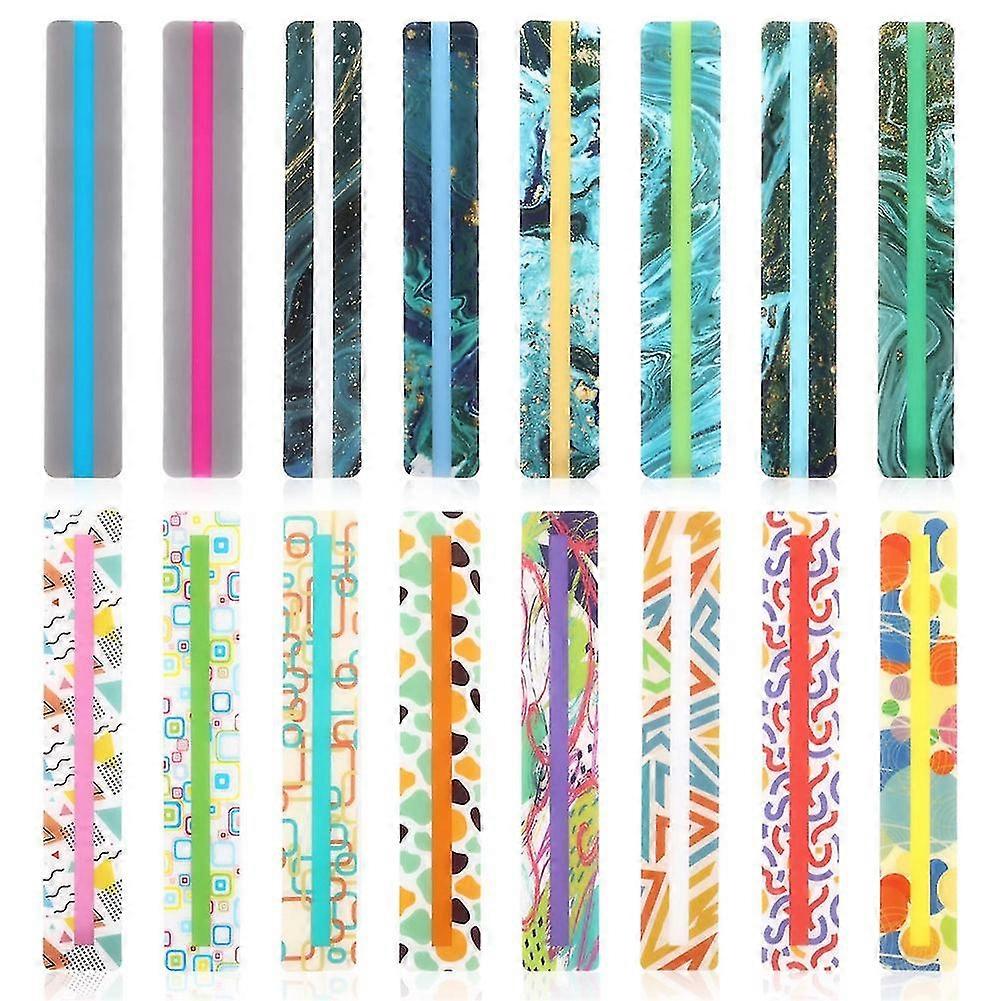 32pcs Guided Reading Strips , Dyslexia Reading Strips Highlighter Dyslexia Reading Rulers Highlight