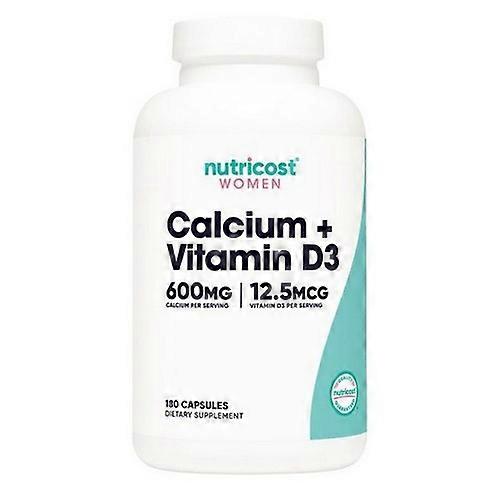 نوتريكوست كالسيوم + فيتامين د 3 كبسولات للنساء ، 600 مجم ، 180 قطعة