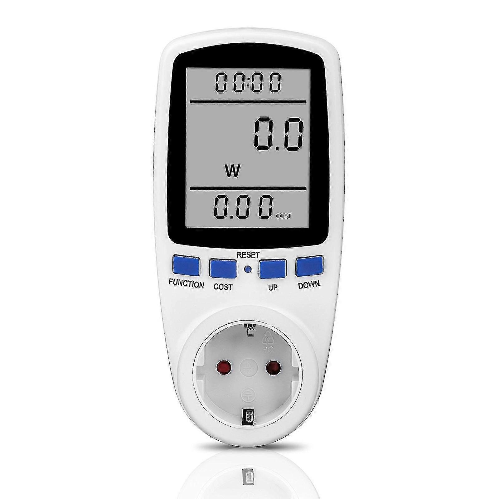 Uk Plug Electricity Power Consumption Meter Energy Monitor Smart Billing Socket