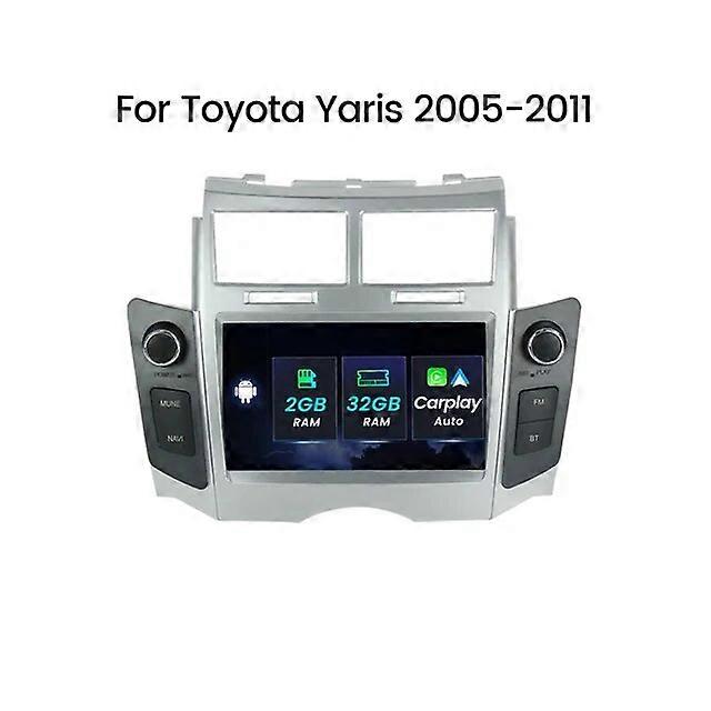 Inteligentní systém Android Bezdrátový CarPlay Android Auto Autorádio Multimediální přehrávač pro Toyota Yaris 2005 - 2012 č. 2 DIN DVD
