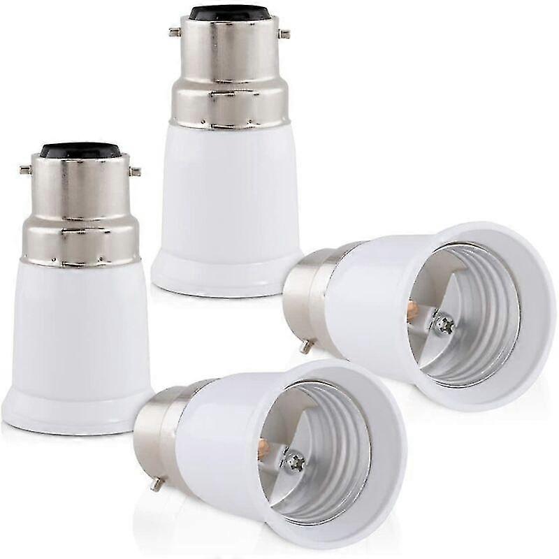 4X Fassungsadapter B22 Auf E27 Fassungskonverter Bajonettsockel Lampenfassung Adapter Fr Halogen Led Birne