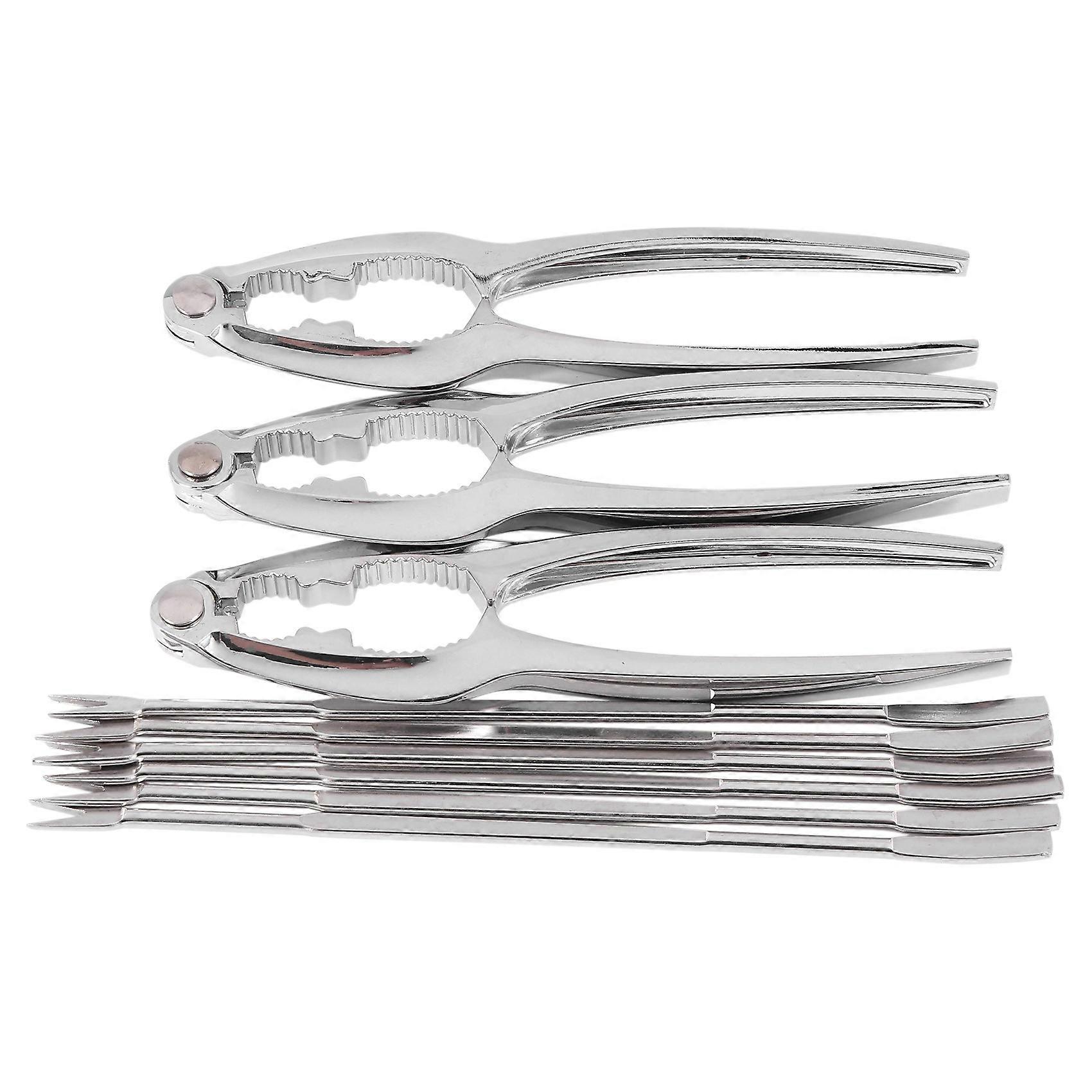 Seafood Crackers Nutcrackers Set, Crab Nut Lobster Opener Shellfish Lobster Leg Sheller Kitchen Kit