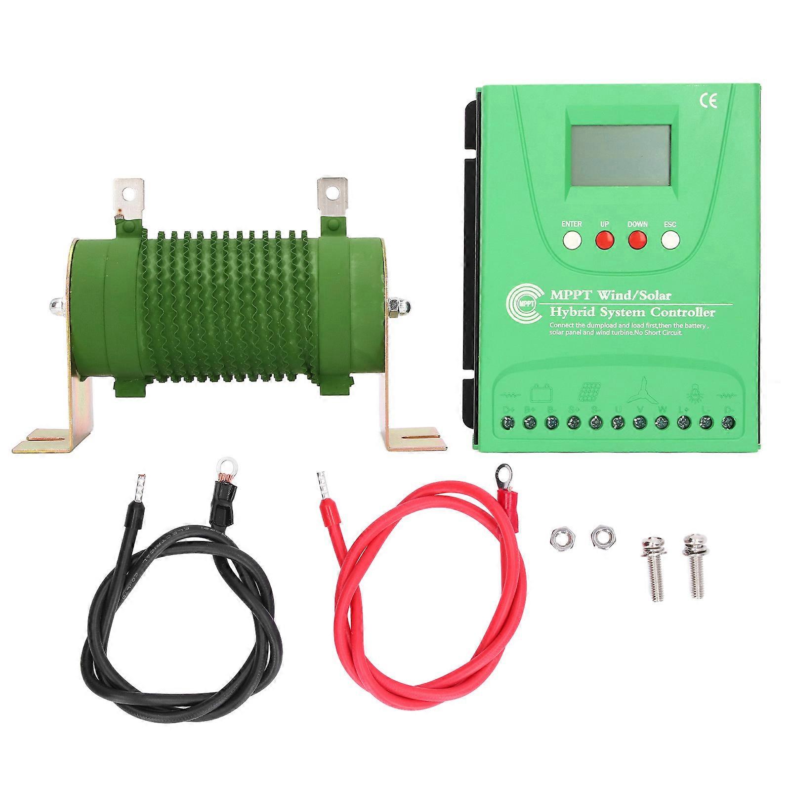 12V 24V Wind Solar Hybrid Charge Controller with LCD Display MPPT Boost Charge Wind Solar Controller GPI1010K