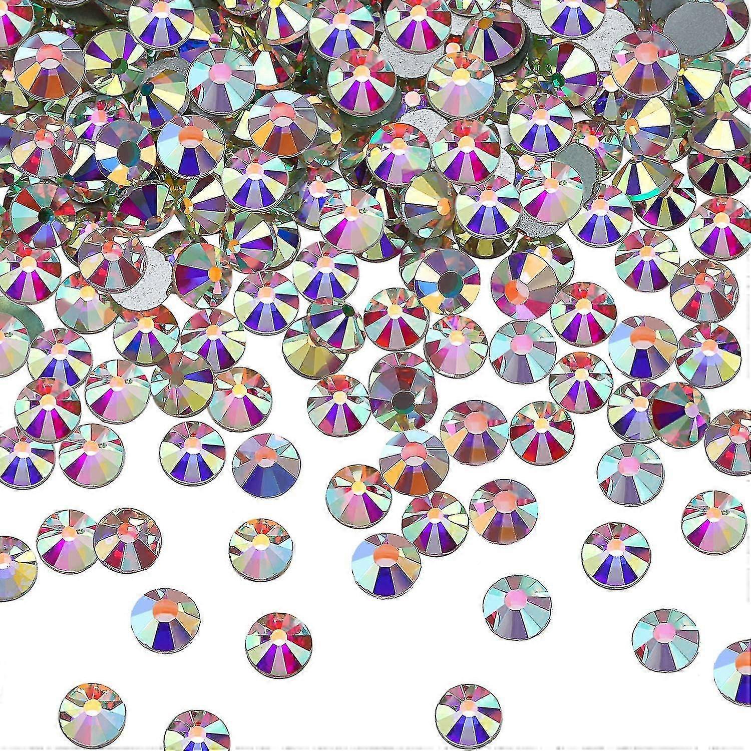 Ss20 Ab Crystal Diamond Rhinestones Flat Back Round Rhinestones Iridescent