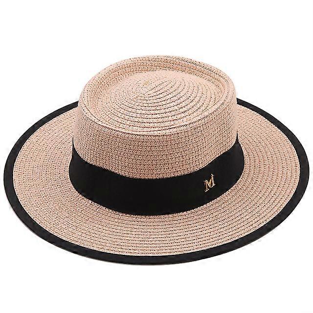 الصيف قبعة الشمس السيدات أزياء فتاة قبعة القش الشريط القوس قبعة الشاطئ عارضة العشب شقة أعلى بنما قبعة العظام المرأة قناع كاب
