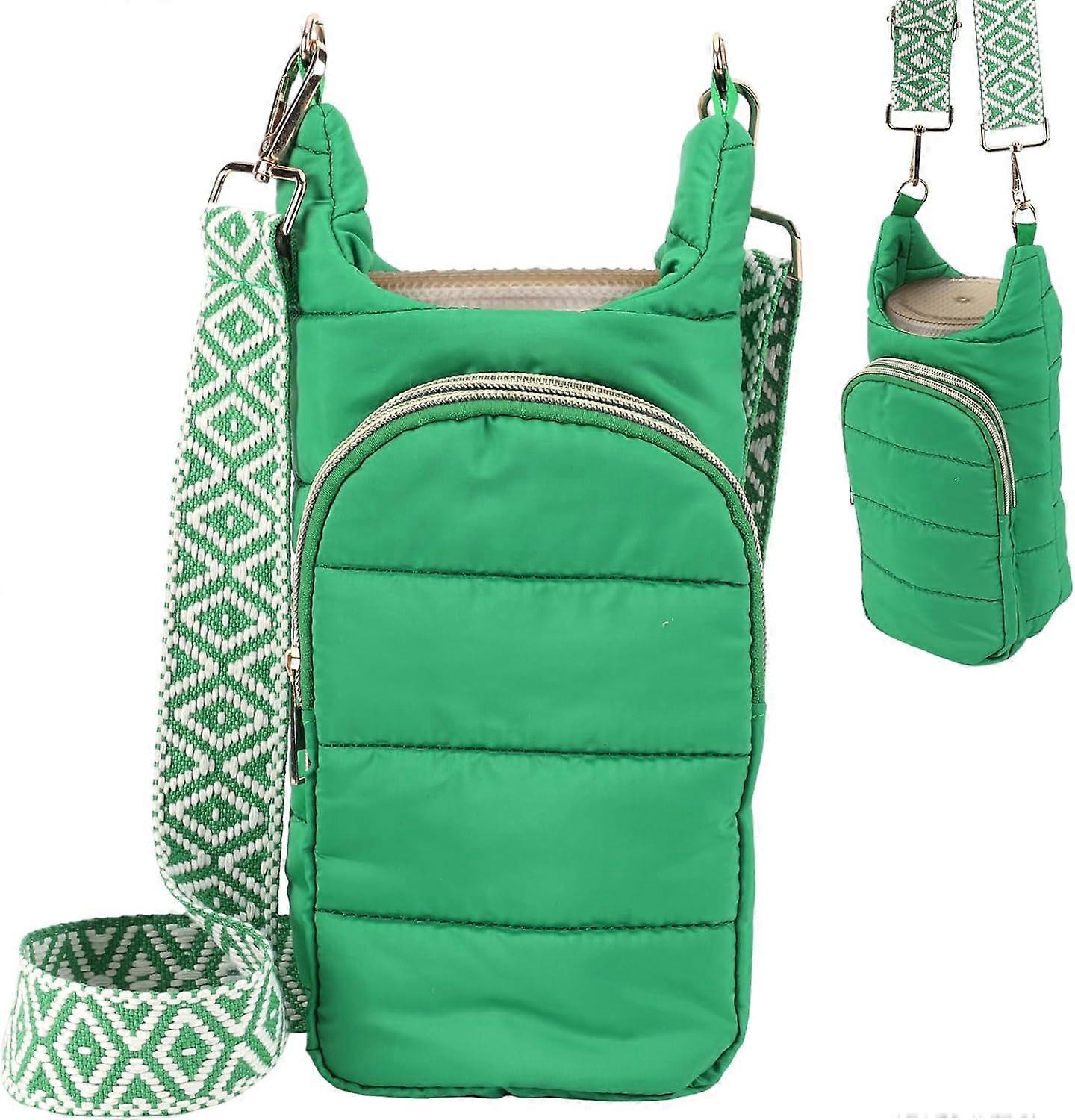 Vattenflaska Isolerat Lock Utomhus Bärbar Vattenkopp Svart Remväska