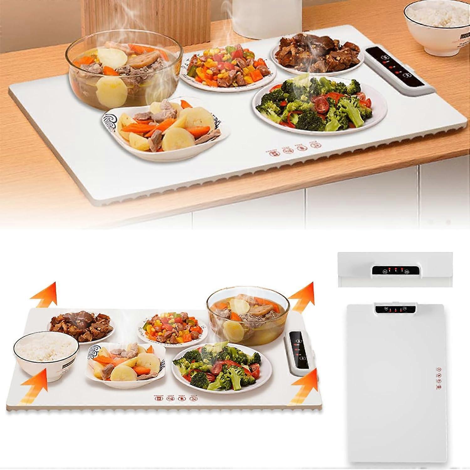 Smart Heating Tray,Portable Electric Warming Tray Silicone,Electric Warming Tray with Adjustable Temperature Control,100% New