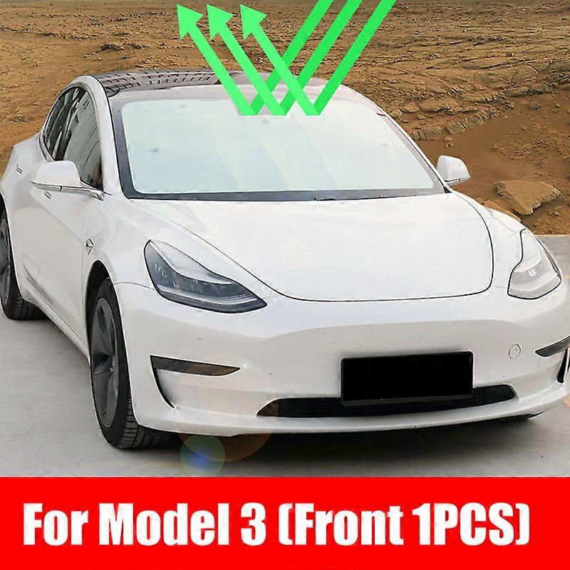 For Model3 Car Sun Shades Windshield For Tesla Model 3 Accessories Sunshade Shade Visor Front Cover Anti UV Protected Three