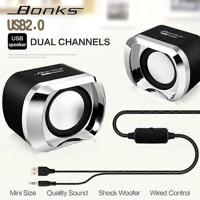 High power Full Range Stereo Subwoofer PC Speaker Bass Music DJ USB Computer Speakers For Laptop Phone TV Audio Components