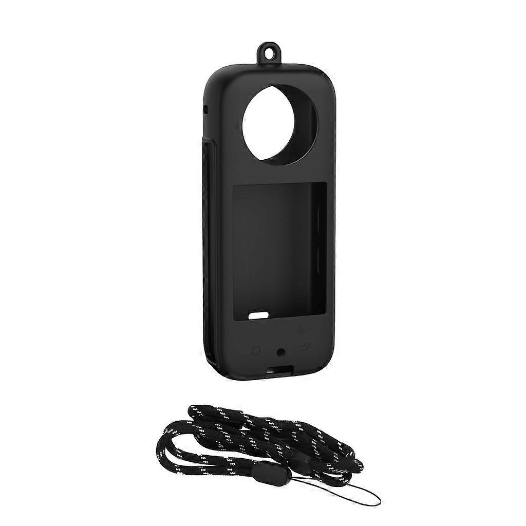 Dust-proof Silicone Case with Hanging Rope/Lens Cover Protector for 360X3