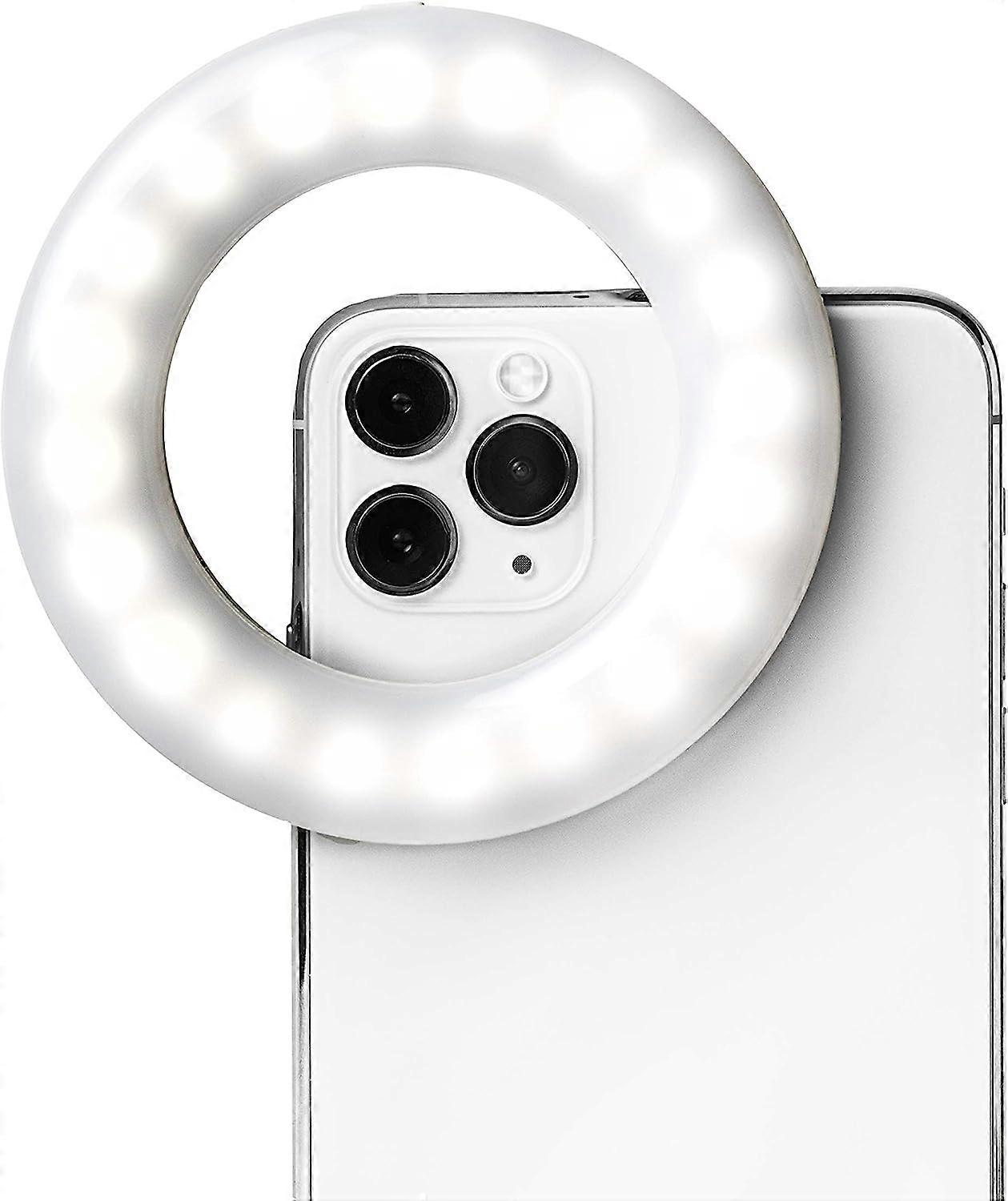 Selfie Ring Light ,Light Clip On for iPhone, Android, and Laptop Camera | 3 Adjustable Light Modes