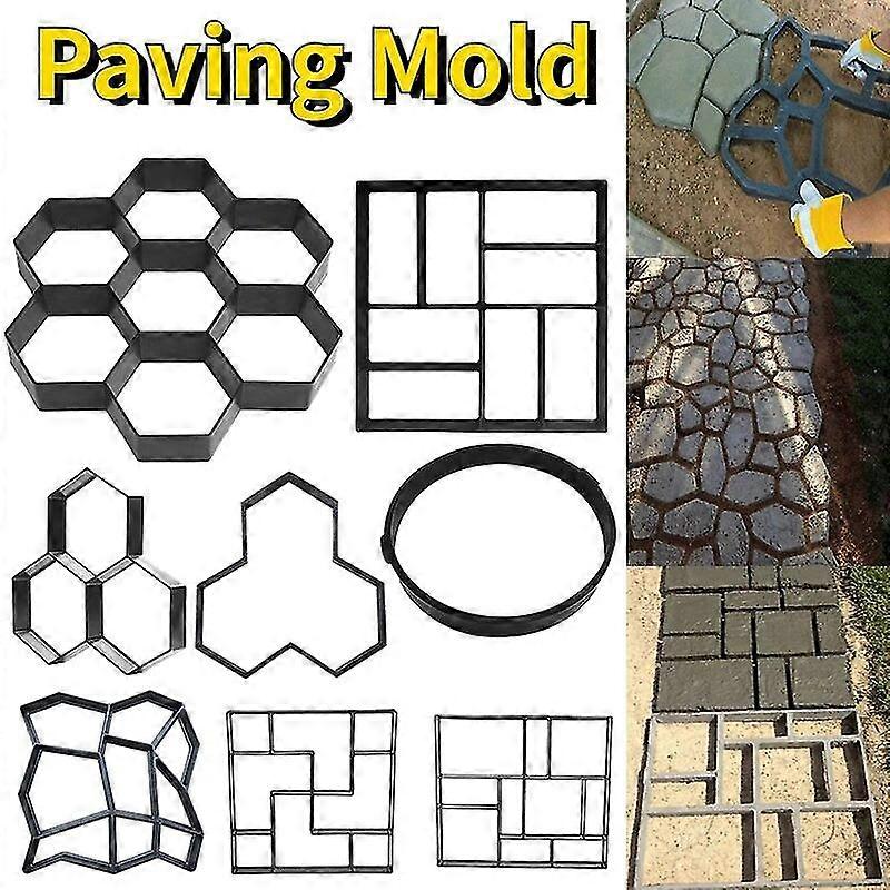 ممتاز DIY مسار صانع رصف العفن حديقة بناء رصف قوالب الخرسانة البستنة الاسمنت قوالب الفناء قابلة لإعادة الاستخدام رصف مسار الرصيف