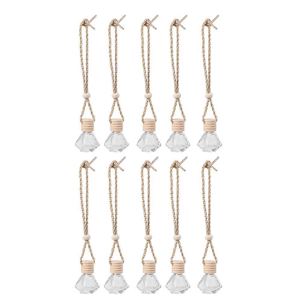 10pcs Car Hanging Empty Bottles Auto Perfume Diffuser Bottles Hanging Pendants