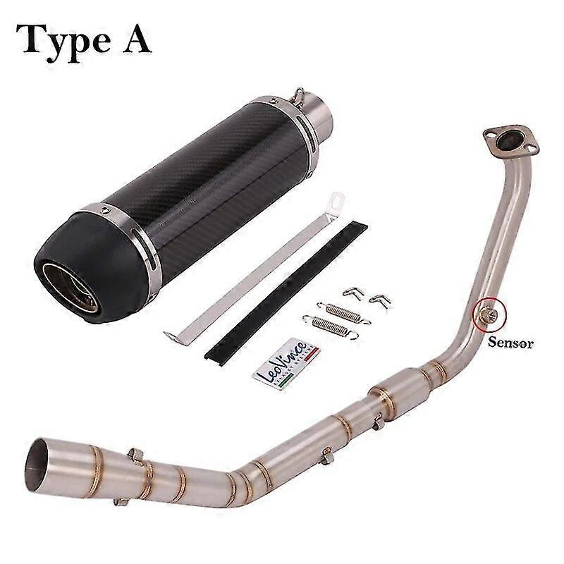 Exquisite exhaust pipeFor Yamaha YZF R15 V3 V4 R125 MT125 2020 - 2023 Motorcycle Exhaust Escape Systems Modified Front Link Pipe With Catalyst Muffler