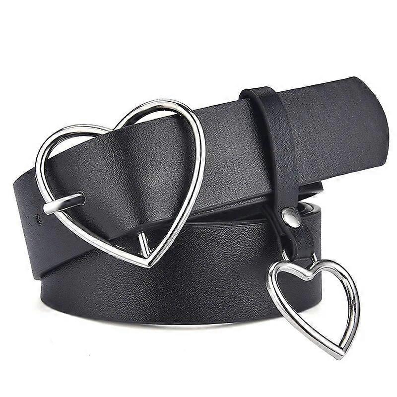 Sweetheart Buckle with Adjustable Ladies Luxury Brand Cute Heart-shaped Thin Belt Jeans Dress Punk Fashion Belts