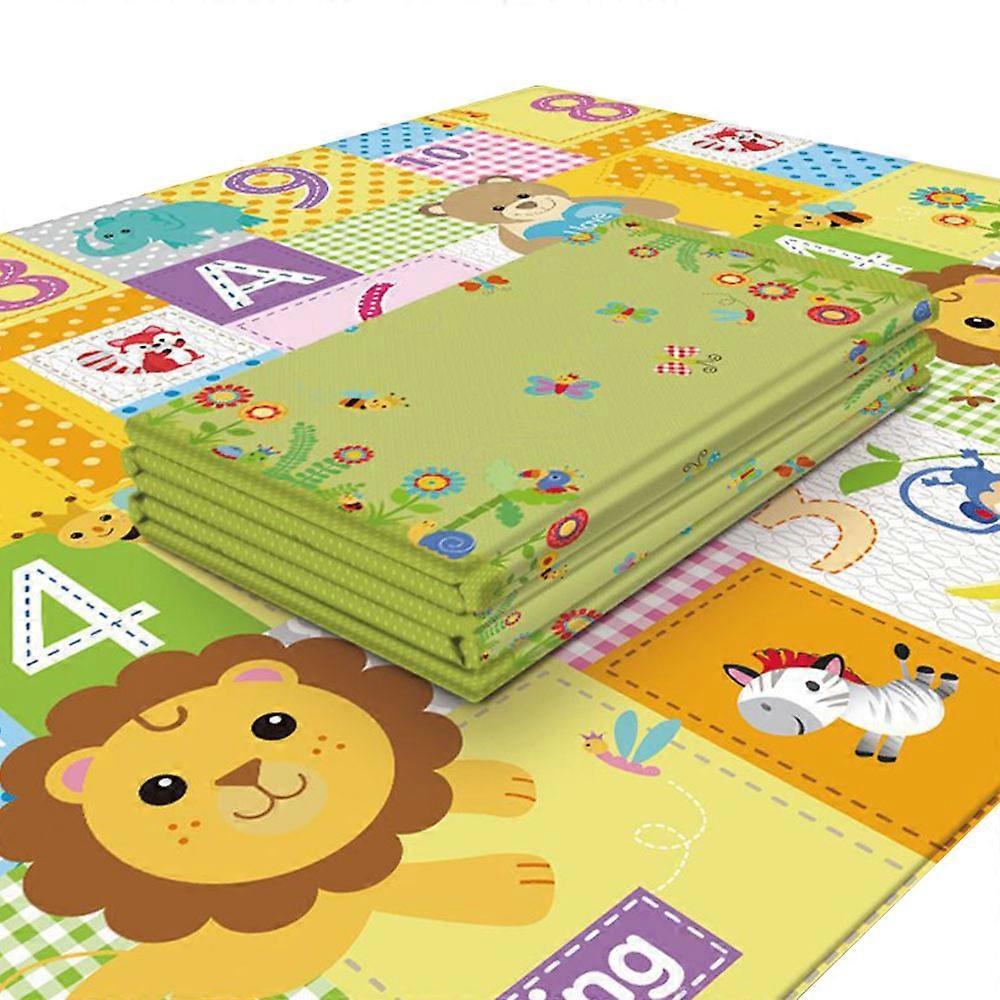 Reversible Waterproof Foldable Foam Floor Playmat for Kids Toddlers, Extra Large