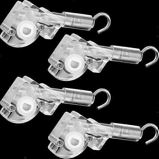 4 Pieces Blind Wand Tilt Control Wand Tilter for 1 Inch Mini Blind Head Rail Blind Tilt Mechanism Replacement with D Shaped Gear Tilt Mechanism Hook C