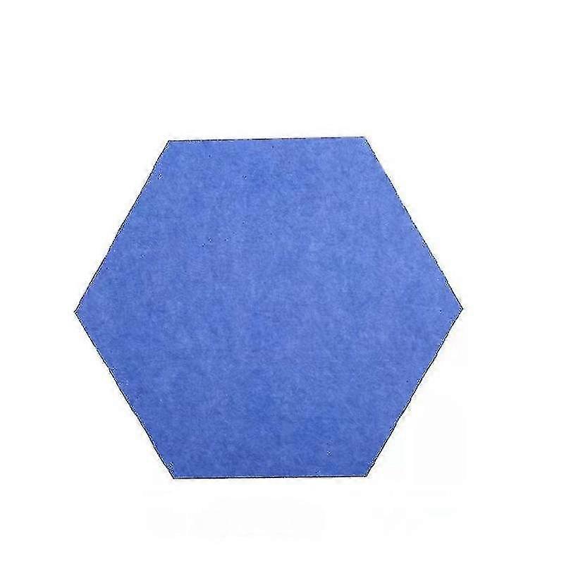 3pcs Acoustic Wall Panel Hexagon Tiles Studio Sound Proofing Insulation Foam Pads(sky Blue)