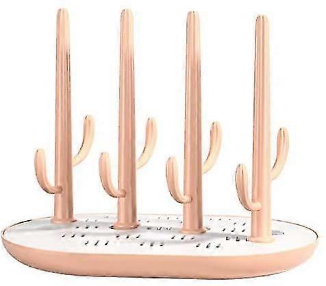 Portable Antibacterial Water Bottle Drying Rack With Removable Drip Tray