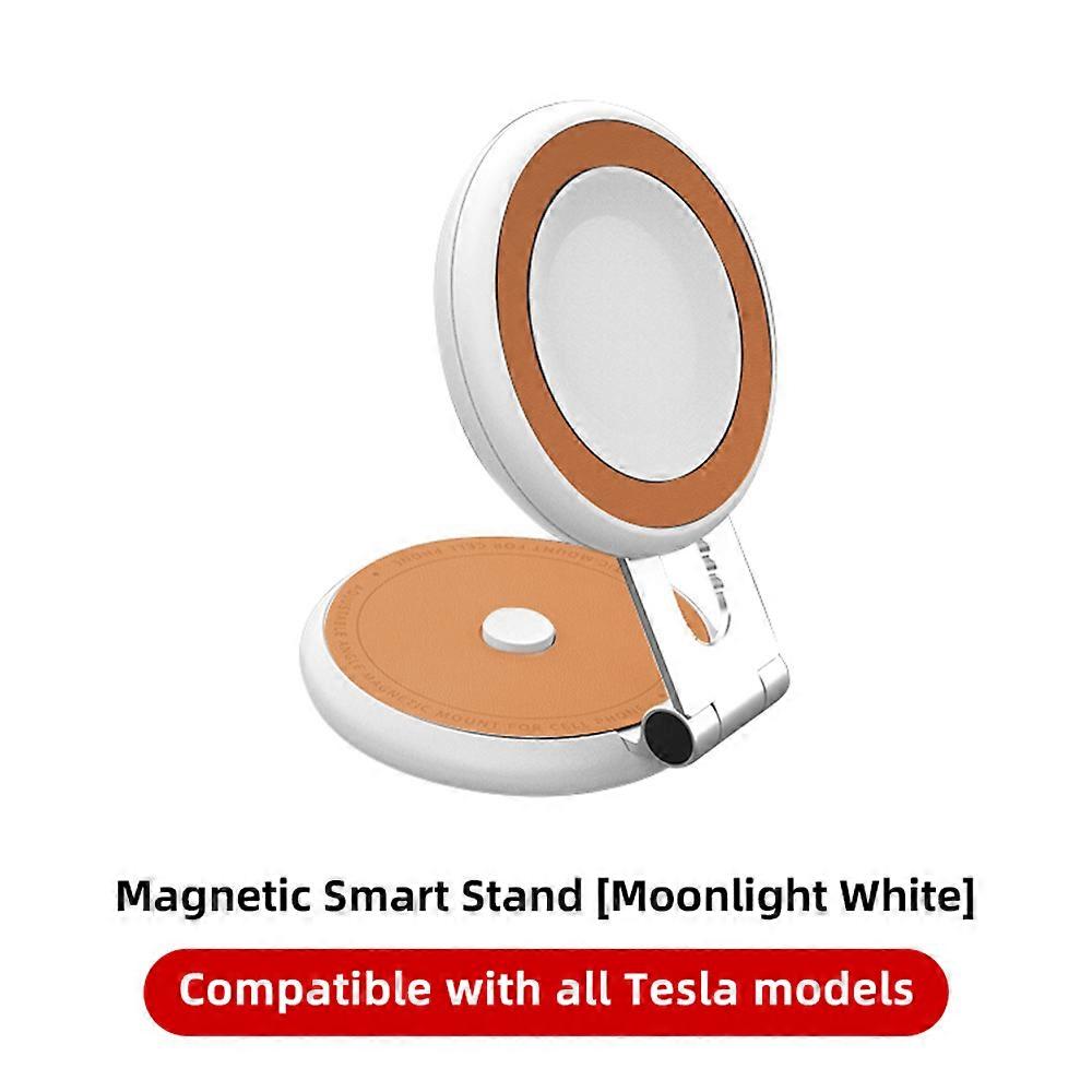מחזיק טלפון מגנטי נסתר לרכב עבור טסלה דגם Y 3 מטען אלחוטי 360 סיבוב רכב מעמד טלפון נייד תמיכה עבור iPhone