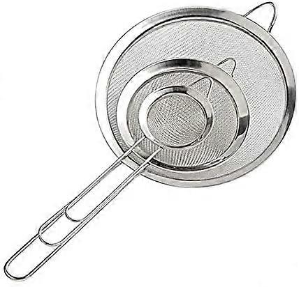 Fine mesh colander/colander with kitchen handle for straining noodles/rice/vegetables/egg whites etc