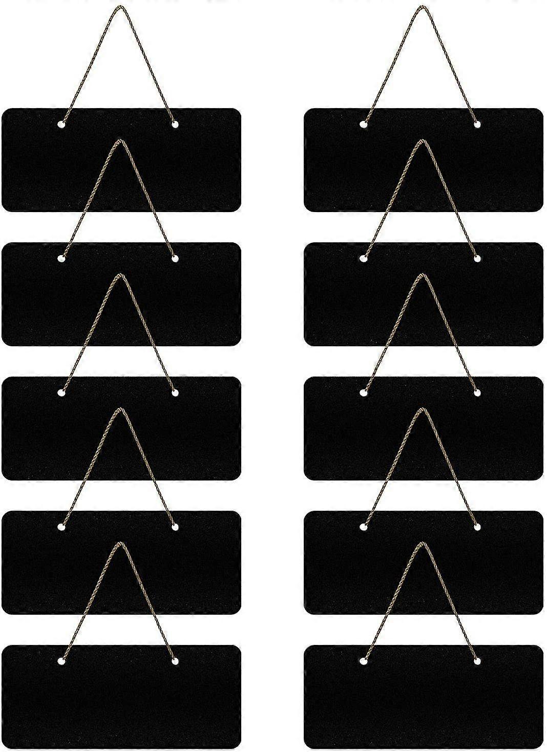 Petit tableau noir réutilisable 10pcs Mini tableau noir Mini tableau noir signes suspendus