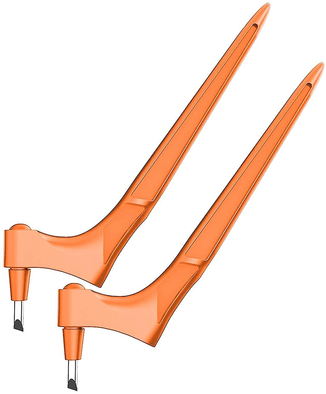 Craft Cutting Tools 360 Degree Rotating Blades Stainless Steel2 Set with 6 Replaceable Knife Heads (Orange)
