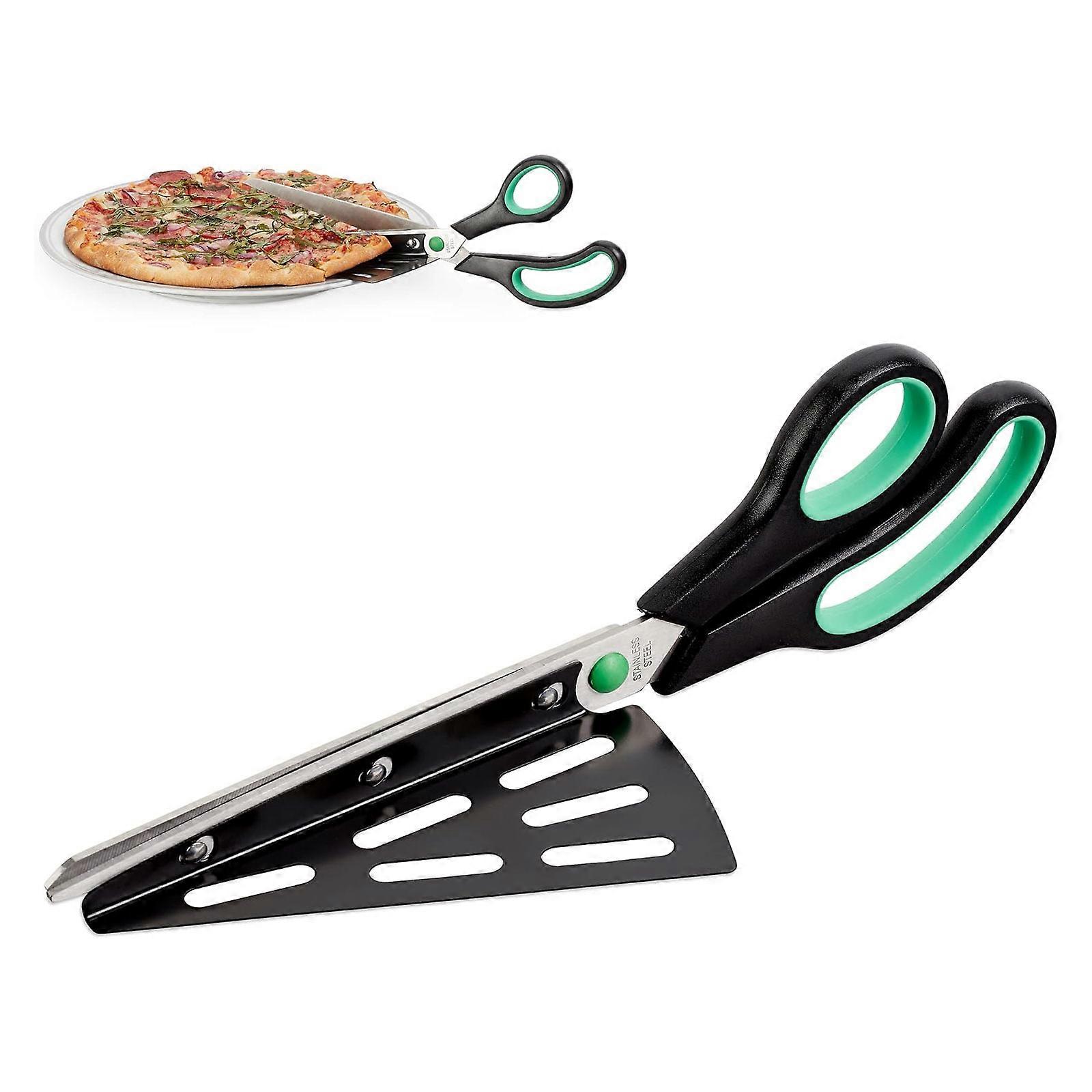 Pizza Scissors Stainless Steel Blade Pizza Cutter Slicer Server Kitchen Tool