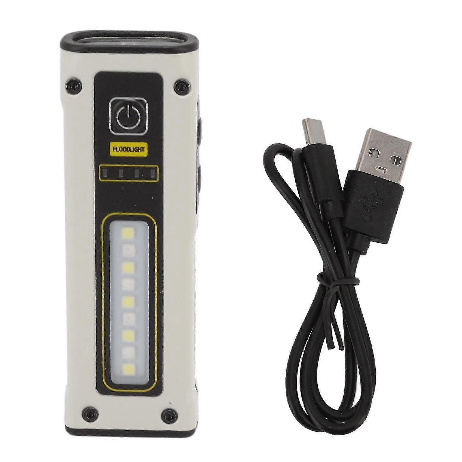 B59 Mini LED Multifunction Flashlight Portable Dual Light Sourse Flashlight Strong Magnet Work Light