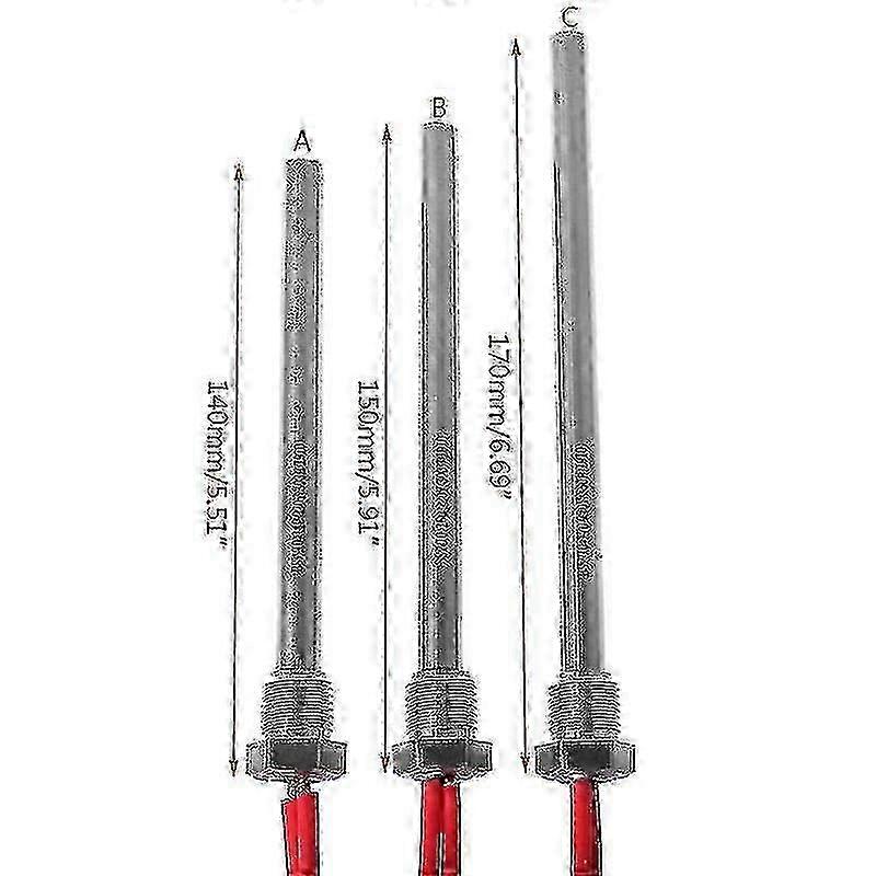 350w点火の点火装置の熱い棒の木のペレットのストーブ10*140/150/170mm M16*1.5 10x140mm/10x150mm/10x170mm