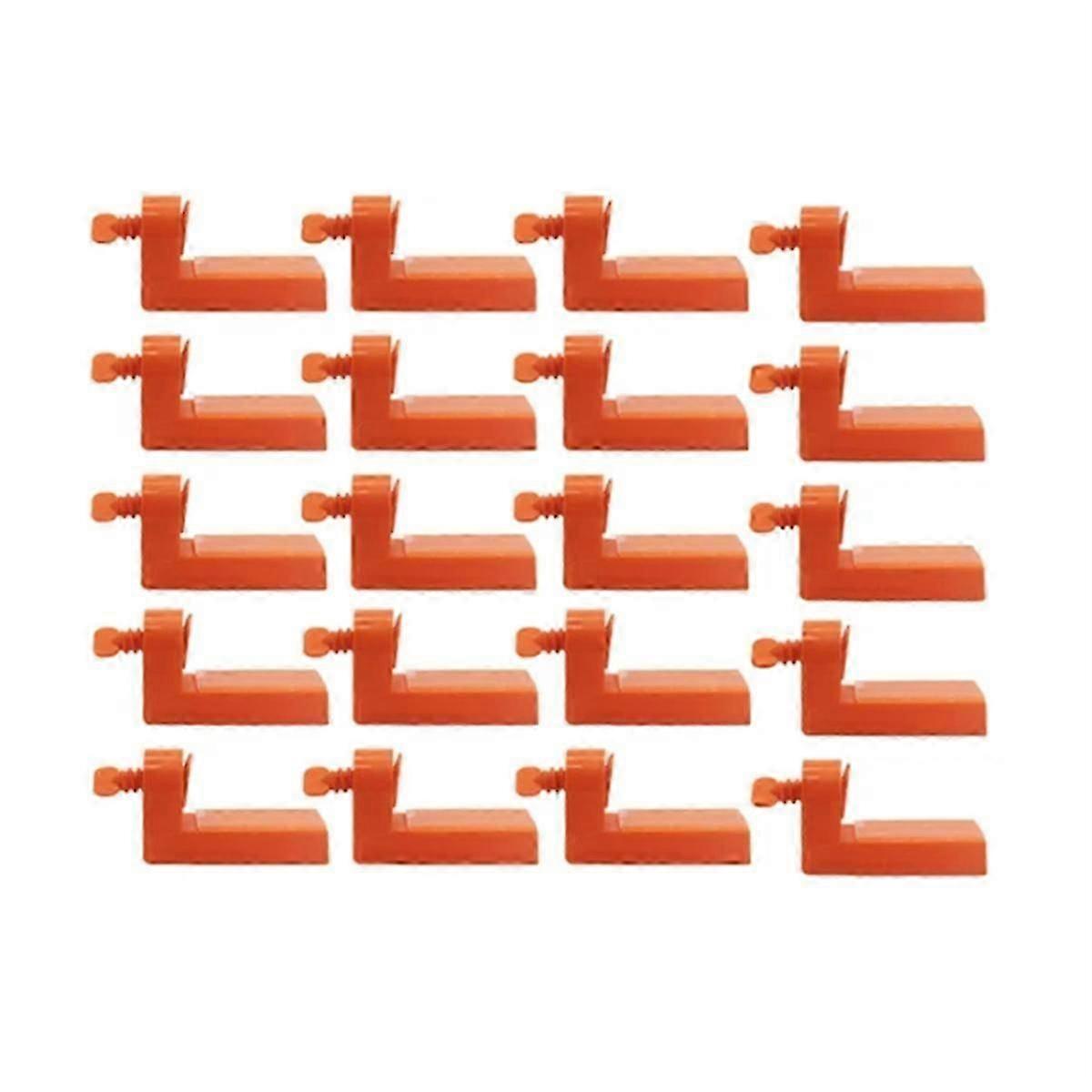 20Pcs Male Angle Tile Leveling System Clips Spacers with Tape suitable for Floor Wall Ceramic Fixing Laying