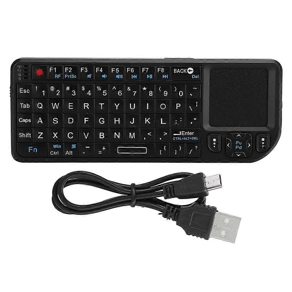 Mini Wireless Keyboard USB Portable Black Multi-Function Ultra-Thin Backlit 100RF 2.4G