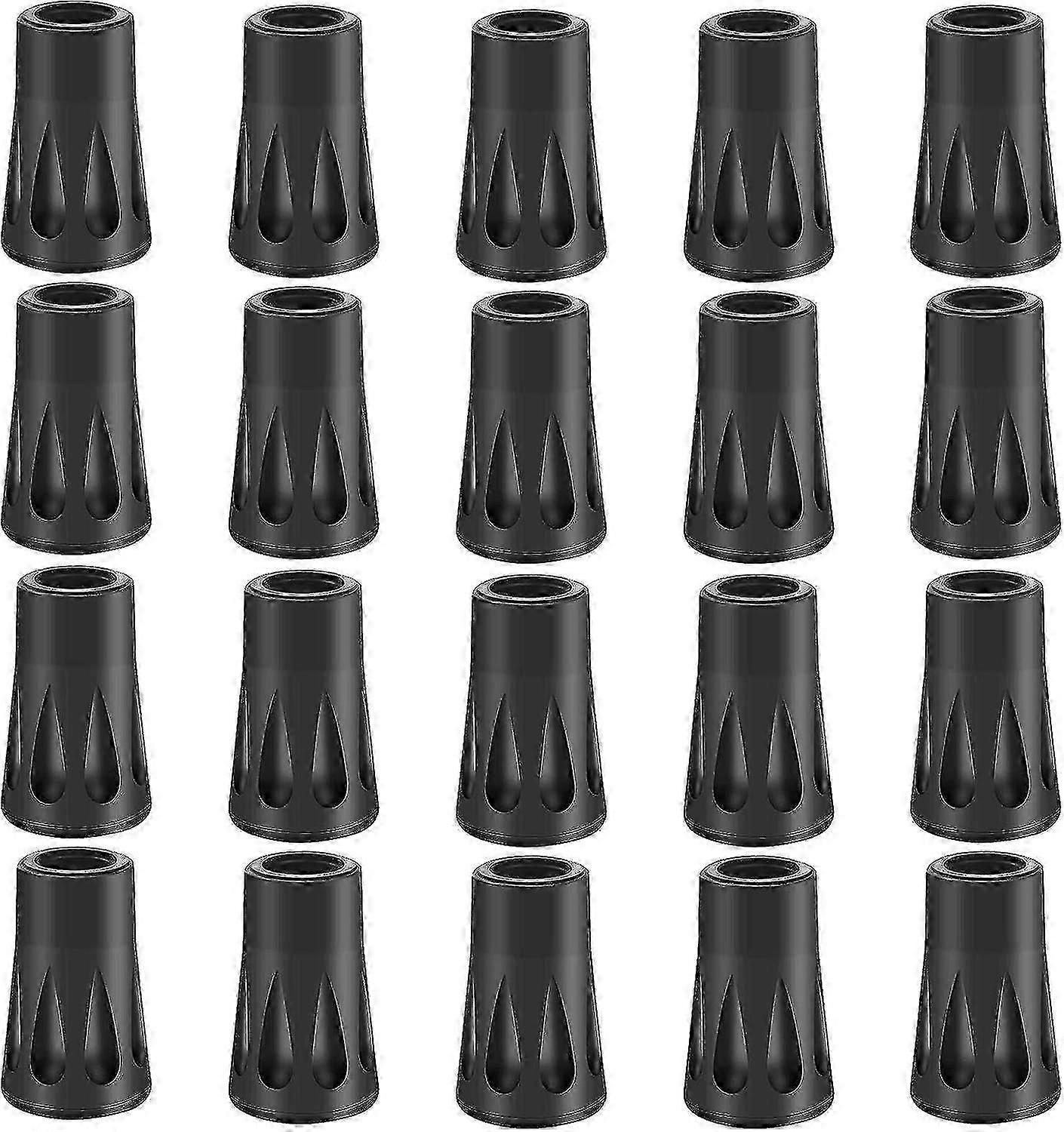 20pcs rubberen buffer set, wandelstokken rubberen buffer, nordic walking pads