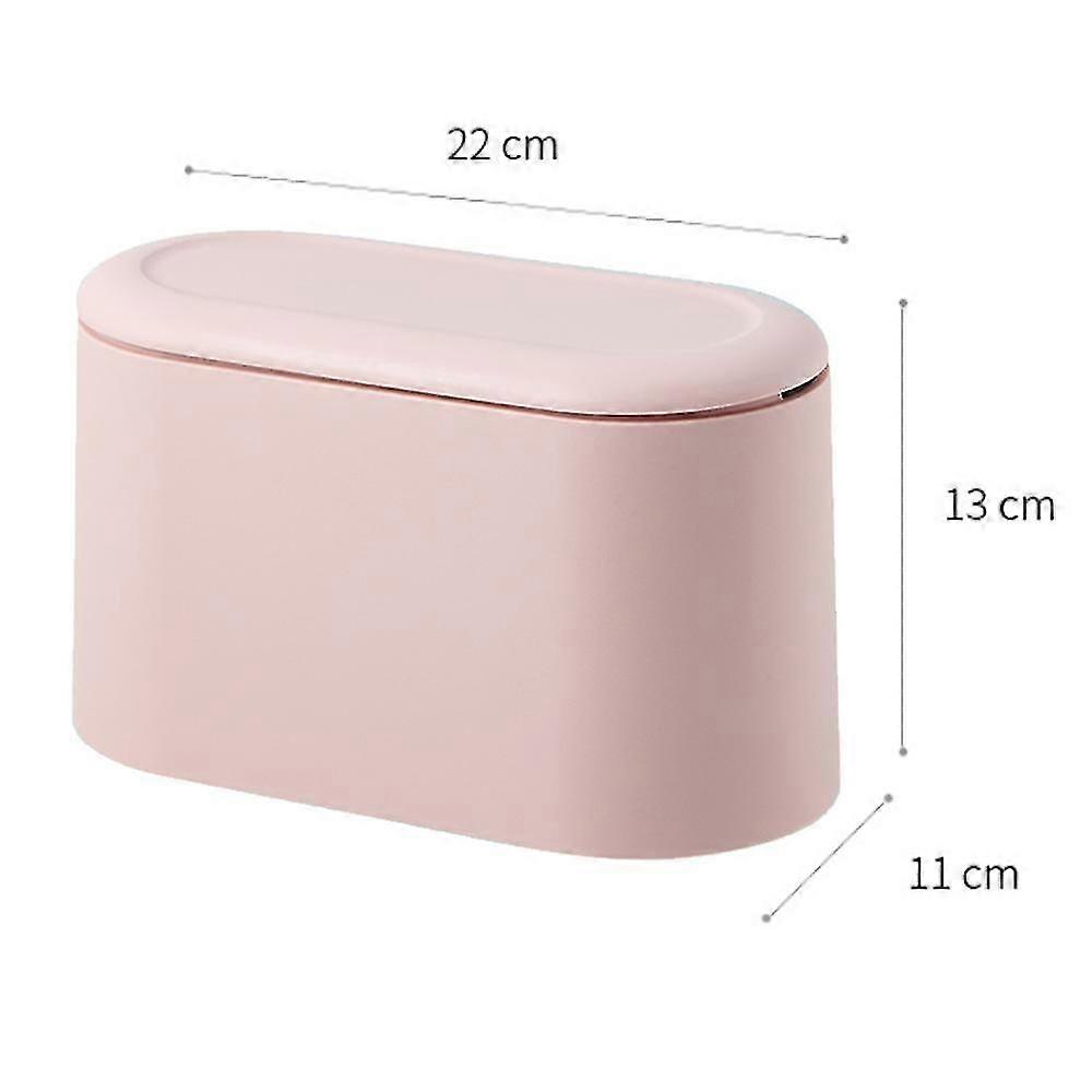 Mini Trash Can With Lid - Removable Small Garbage Can, Tiny Plastic Trash Bin