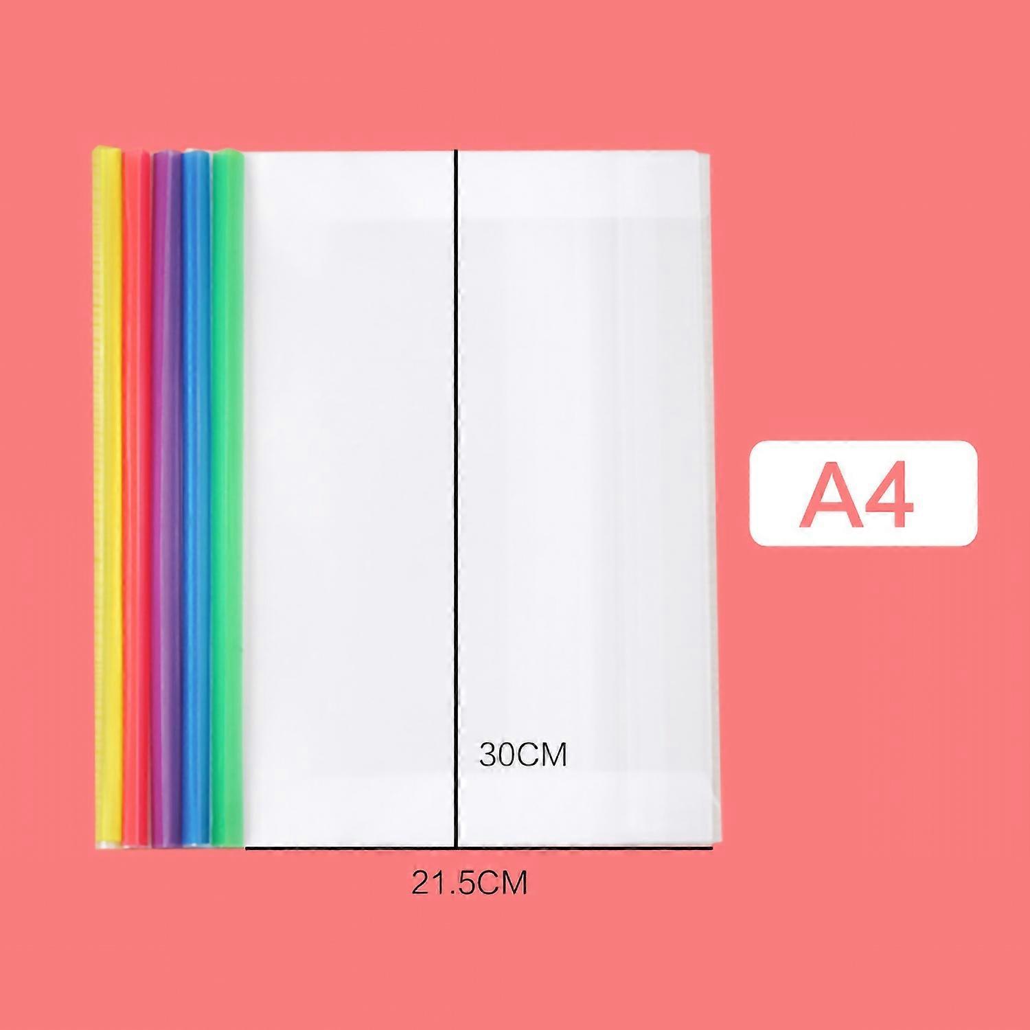 Book Cover with Rod Thickened Transparent Waterproof Reusable PP Material Paperback Book ProtectorA4