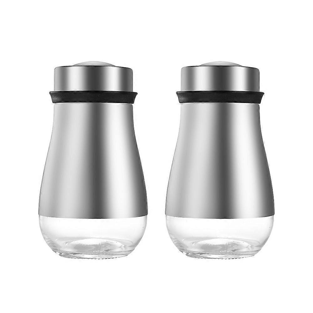 Salt and Pepper Shaker Set - Salt Shaker with Adjustable Pour Hole