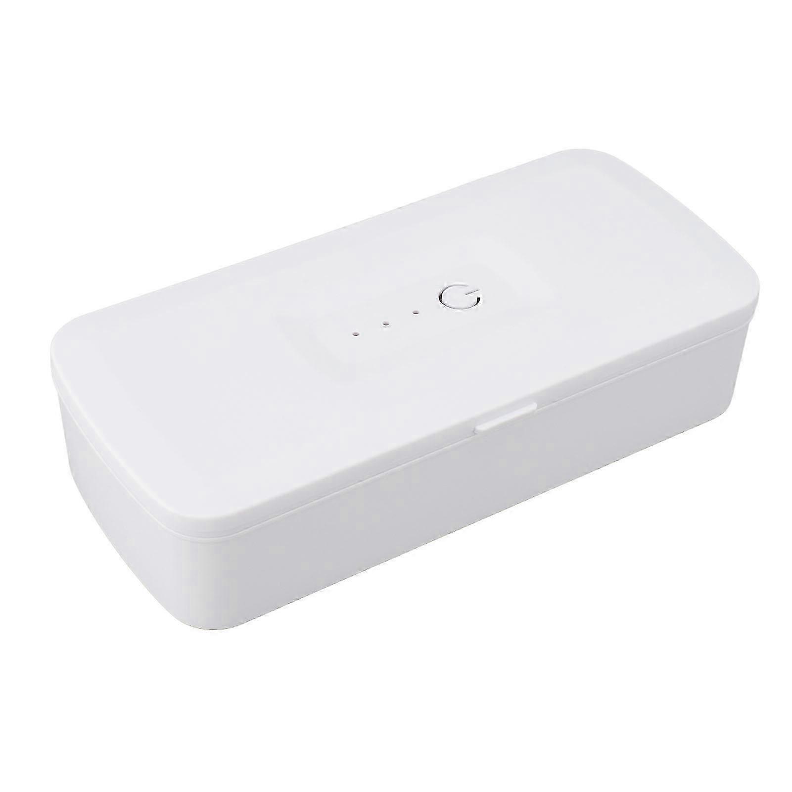 Ultraviolet Cleaning Box Dual USB Interface 360 Degree Cleaning 1200mAh 5W UV Box Cleaner White