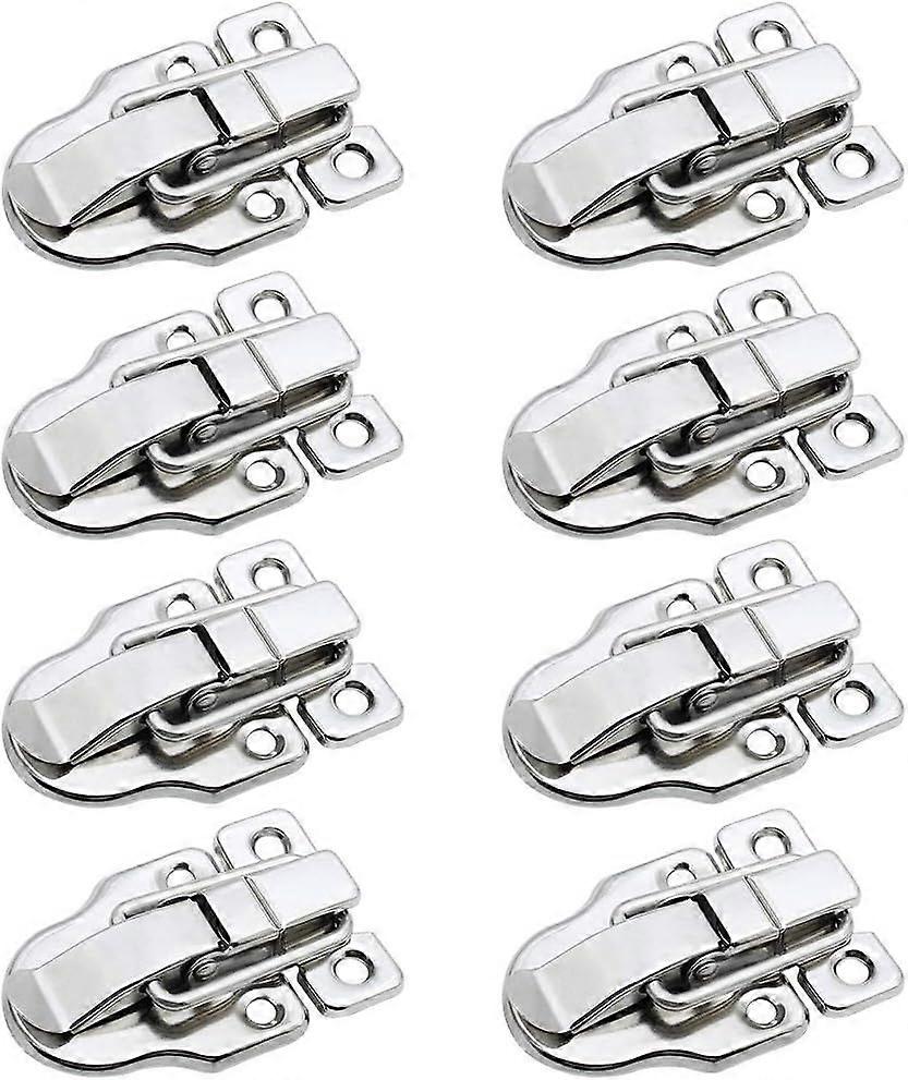 Set of 8 Toggle Latches Metal Lever Closure Toggle Clasp Latch Spring Box Chest Lock Tool Box Storage Box