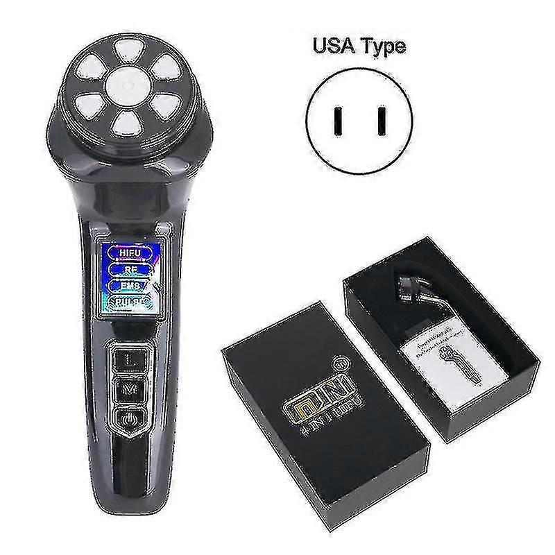 Newest 4 In 1 Mini Hifu Machine Ultrasound Rf Facial Lifting Device Ems Lift Firm Tightening Skin Wrinkle Face Care Beauty Tools Hk