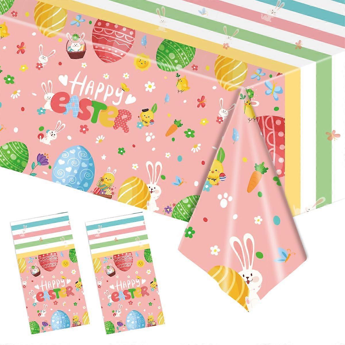 Party Disposable Tablecloths 54 x 108 Inch, Heavy-Duty Plastic, Waterproof, Suitable for Indoor and Outdoor Events