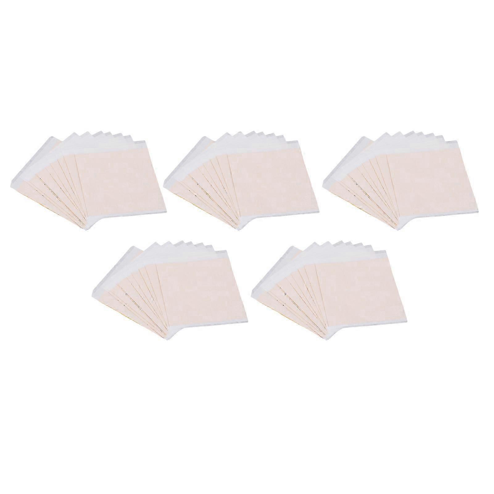 5 Bags Artistic Gold Leaf Sheets Multipurpose Metallic Imitate Gold Foil Sheet for Arts Gilding Crafting