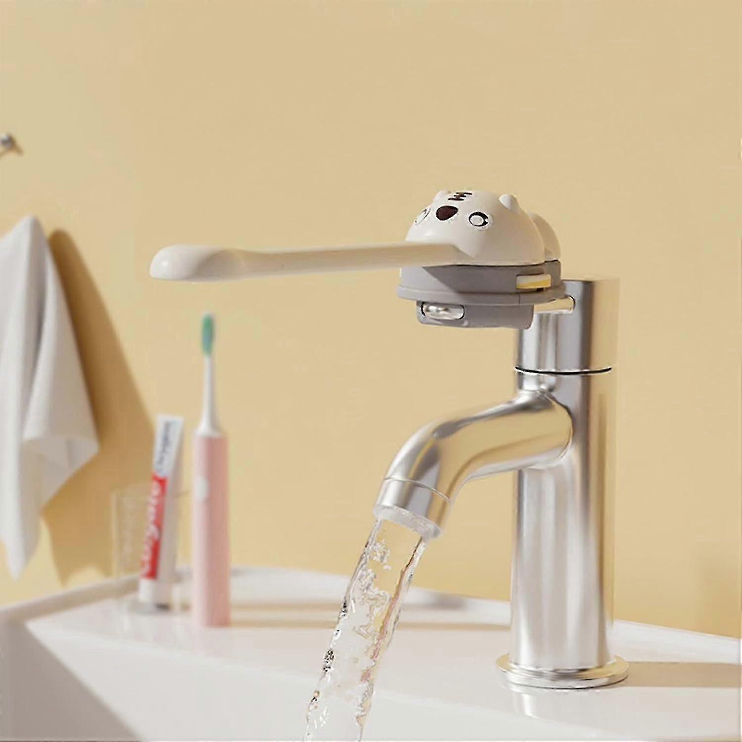 Tap Handle and Nozzle Extender, Childrens Faucet Extender For  Kids Hand Wash Helper for Bathroom Sink