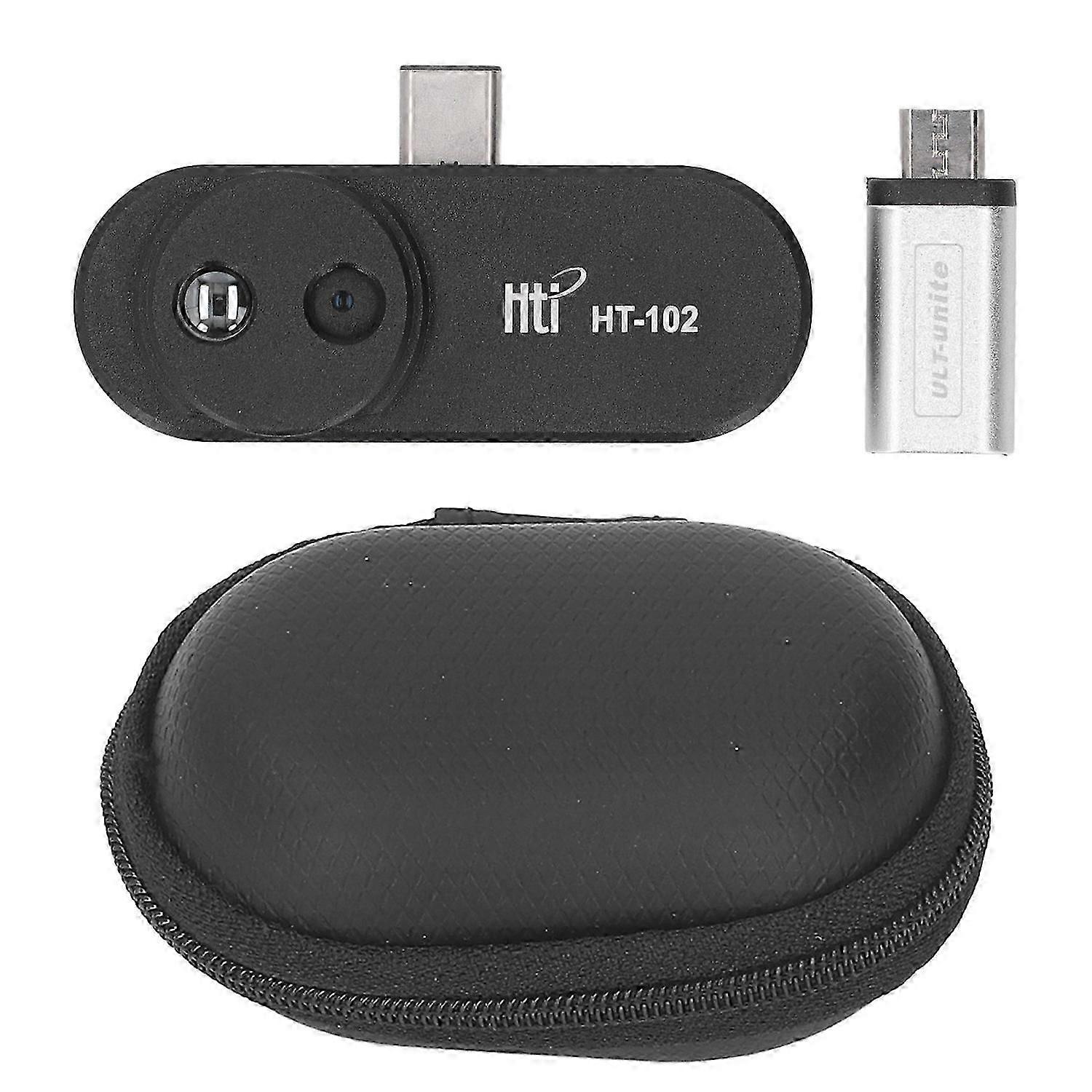 Thermal Imaging Camera Black ABS Mobile Phone Thermal Imager with Adjustable Integrated Connector