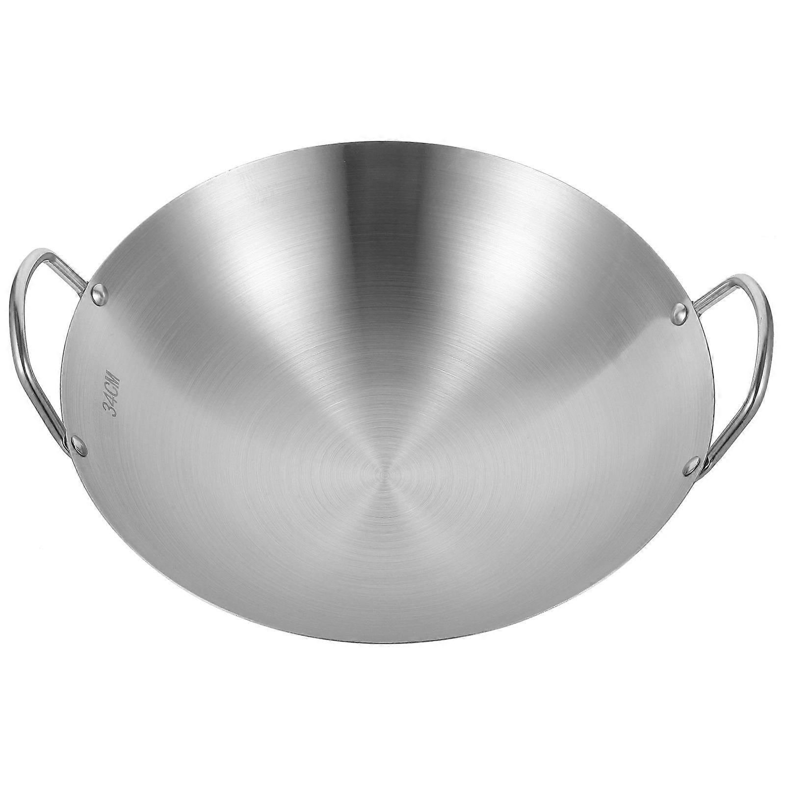 Pánev Tradiční Wok Čínská pánev Wok Pánev se dvěma držadly Pánev Wok Stir-Fry
