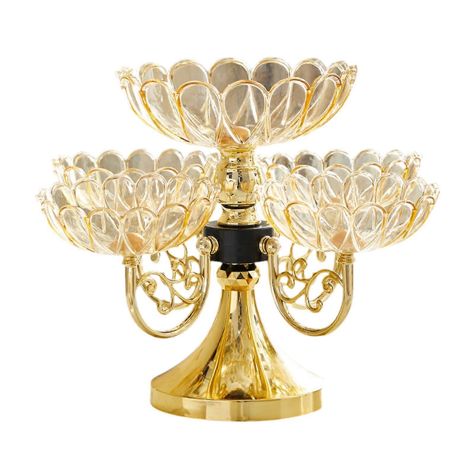 Dried Fruit Plate Rotating Snack Serving Tray for Restaurant Party Wedding